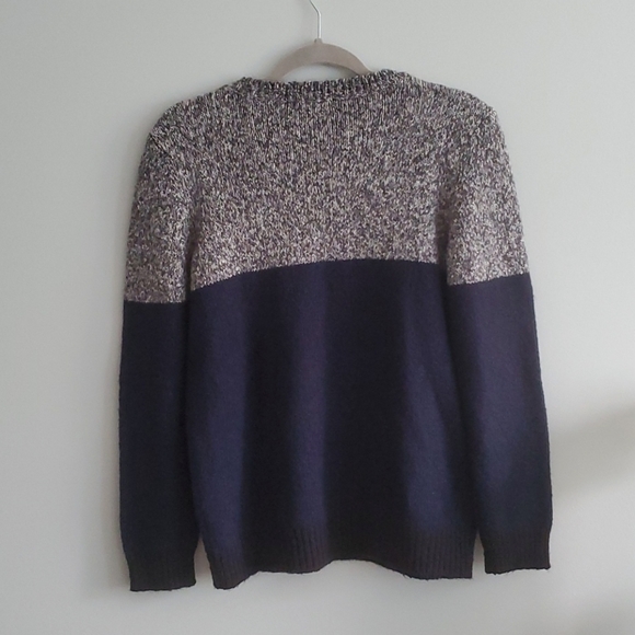 Jessica Medium Grey Navy Black Pullover Sweater - Picture 7 of 9